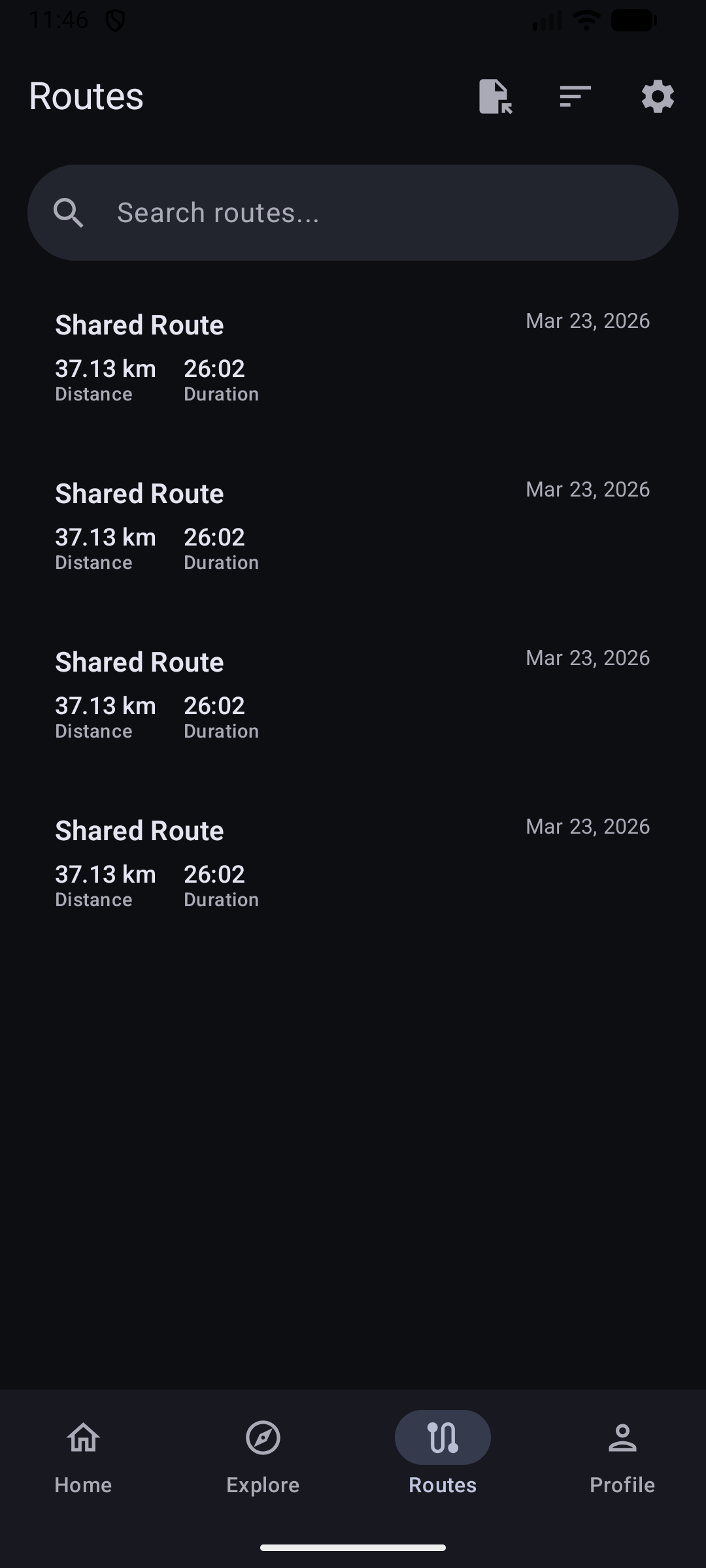 RallyTrax App Screenshot